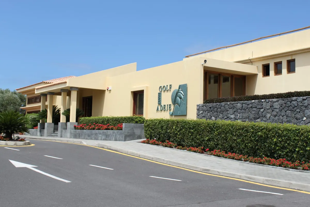 The clubhouse at Golf Costa Adeje