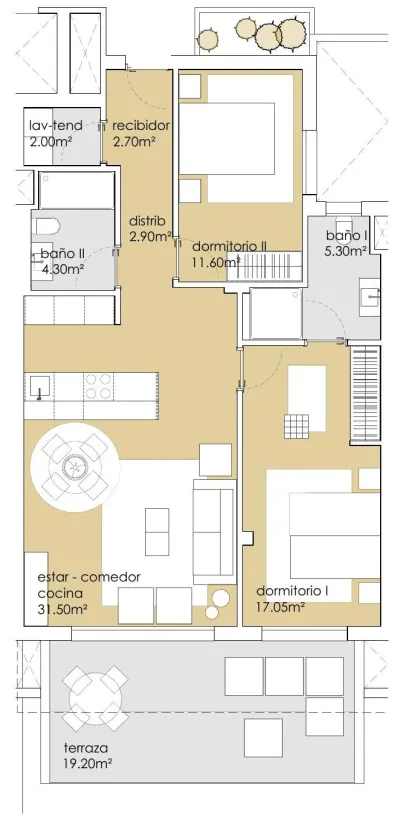2 bedroom penthouse, Royal Path Apartments, Puerto de la Cruz, photo 8 of 8